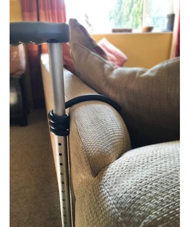 Walking Stick Holder Pack of 2 Ties - Easy & Safe Storage Solution | Stick Safe - Prevent Falling, Ideal for Mobility Scooters & Chairs - Buy Online on GoSupps.com