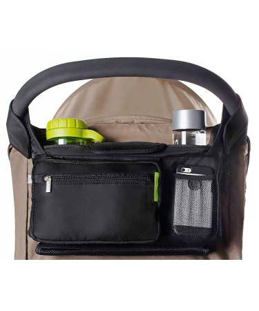 Ethan & Emma Double Stroller Organizer with Cup Holders - Fits Both Single & Double Strollers - Secured Fit & Extra Storage - Universal Stroller Organizer and Stroller Accessory - Buy Online on GoSupps.com