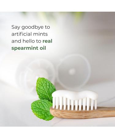 Aloe Vera Toothpaste Remineralizing Calcium Hydroxyapatite | Fluoride Free Oral Care | Natural Ingredients | 100ml Spearmint - Buy Online on GoSupps.com