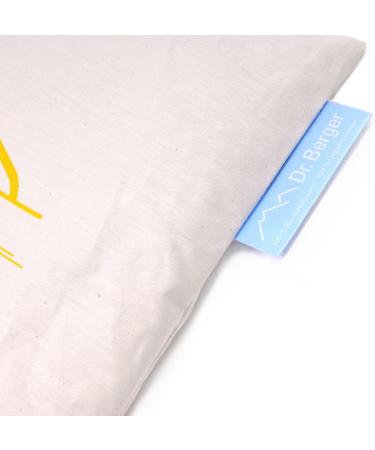 Dr. Berger Bio-Rapeseed Pillow - 100% Natural Heat & Cold Therapy for Neck Shoulder & Back Pain Relief | Bio Cotton Cover - 25x25 cm Classic - Buy Online on GoSupps.com
