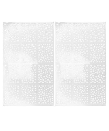 2 Sheet nail stickers Metal applique snowflake nail decals gold and silver Christmas 3D nail sticker 3d Celebrity nail polish Xmas nail art sticker Adhesive star nail stickers