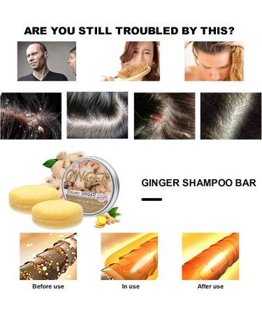 Organic Ginger Hair Shampoo Bar Ginger Shampoo Soap Nourishes and Controls Oil Hair for All Hair Types (B-3PCS) - Buy Online on GoSupps.com