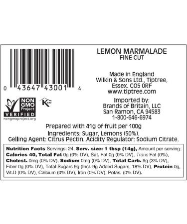Tiptree Lemon Marmalade 340g - Buy Online on GoSupps.com