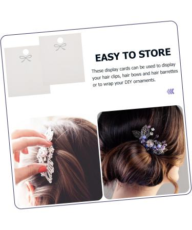 Beaupretty Chain hairpin card hair clips for bows hair barrette display ornament display stand blank cards hair jewlery Paper Cardboard for Hair Accessories sweater chain kraft paper Paper - Buy Online on GoSupps.com