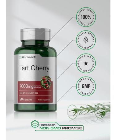 Horb ach Tart Cherry Extract 7000mg - 90 Capsules | Non-GMO Gluten Free Traditional Herb Supplement for Optimal Health - Buy Online on GoSupps.com
