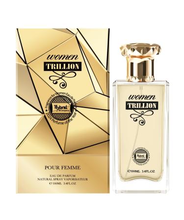 Hybrid & Company Women Trillion Pour Femme Eau De Parfum Vaporisateur Natural Spray 3.4 Fl Oz