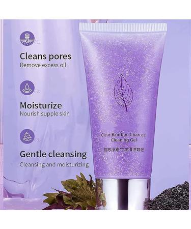 Gel e nettoyante au charbon de bambou Perilla Gel nettoyant au charbon de bambou transparent Perilla Gel nettoyant en profondeur pour le nettoyage des points noirs - Buy Online on GoSupps.com