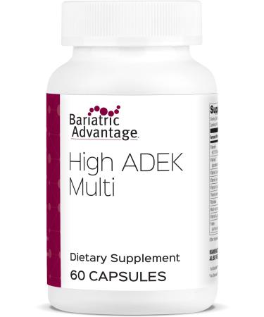 Bariatric Advantage High ADEK Multivitamin High Potency Vitamin A Vitamin D Vitamin E and Vitamin K Supplement for Bariatric Surgery Patients - 60 Count