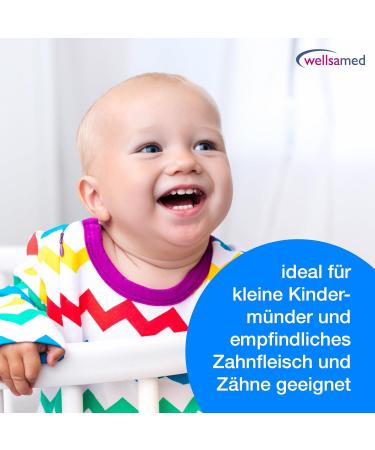 Wellsamed Fantasy 1 Children's Toothbrush for Ages 0-2 | Blue-Green | International Shipping Available - Buy Online on GoSupps.com