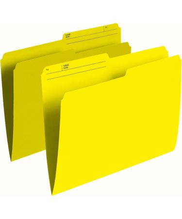 Pendaflex Colour File Folders (Letter Size) - Yellow (100/Box) and Blue (100/Box) | Bundle of 2 Boxes Folders + Folders Blue - Buy Online on GoSupps.com