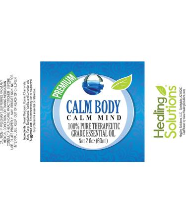 Healing Solutions Calm Body Mind Blend Essential Oil - 100% Pure Therapeutic Grade 60ml | International Shipping Available - Buy Online on GoSupps.com