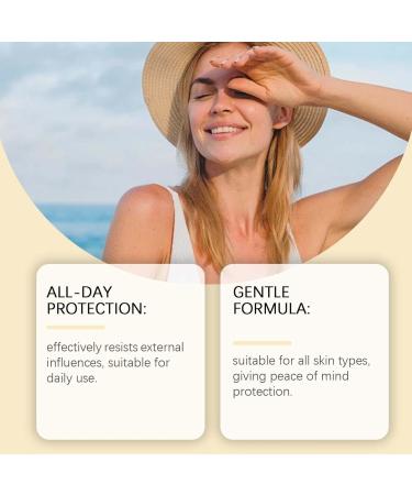 Sunscreen Protector With High Collagen Spf 90 Travel Size Sunscreen Creamy Texture With Color Moisturizing Brightening Sunscreen High Protection Insulation Sun Lotion (1) - Buy Online on GoSupps.com