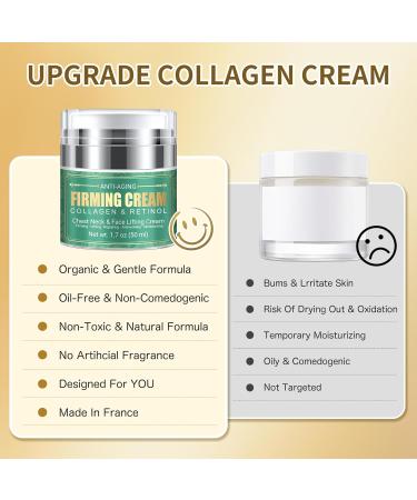 Anti Aging Firming Neck Cream 5-IN-1 Face Tighten and Lift Neck Cream Anti Wrinkle Neck Retinol & Collagen Cream Chest Neck & Face Lifting|Repairing|Moisturzing Skin Care for Men & Women - New Green - Buy Online on GoSupps.com
