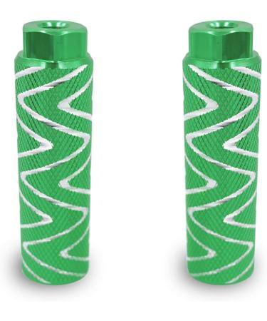 Vansa 1 Pair 3/8 inch 26 Teeth Aluminum Alloy Bike Pegs for Mountain BMX Kids Green - Buy Online on GoSupps.com