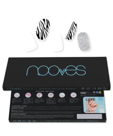 NOOVES NOOVES - Nail Gel Sheets | Funky Baby - Art Design - Nail Stickers 1 Nail File and 1 Orange Stick Vegan