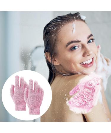 Sibba 8 Pair Exfoliating Gloves - Natural Loofah Wash Gloves for Body and Face - Dead Skin Remover - Double Sided Microfibre Scrubber - Buy Online on GoSupps.com