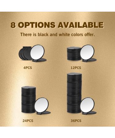 Qislee Compact Mirror Bulk Set - Round Makeup Mirror for Purse (Black) - Pack of 4 - Buy Online on GoSupps.com