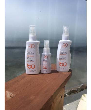 Bu SPF 30 Ultrafine WOWmist Sunscreen Spray - Non Greasy, Non Toxic, Non Comedogenic. Sweat & Water-Resistant for Travel, Sport, and Sensitive Skin - Natural Citrus (3.3 oz) - Buy Online on GoSupps.com