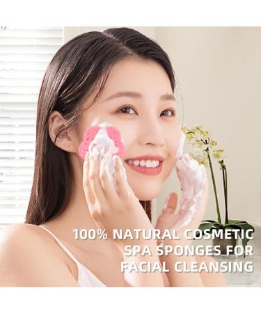 Makeup Remover Sponges - Gentle Cleansing Sponges for Girls Face Cleanser Pads With Flower Shape for Business Trip Dating - Buy Online on GoSupps.com