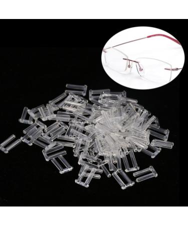 Randless frame sleeves 3 types 100PCs new plastic compression lifts tools (1.6 anti-slip glasses for glasses accessories * 0.8 * 0.7) 1.6 * 0.8 * 0.7