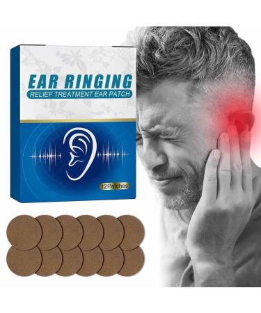 Tinnitus Relief Patches  Natural Herbal Tinnitus Relief Treatment Ear Patch  for Ear Ringing  Ear Pain  Relief Hearing Loss and Protect Ear Health  12Pcs (1 Box)