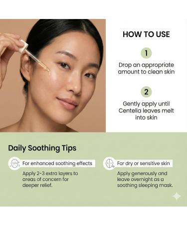 Centella Serum with 494 700 ppm Centella Asiatica Unscented Soothing Ampoule for Acne-Prone & Sensitive Skin Acne & Redness Relief Hyaluron/Niacinamide Korean Skincare 30ml/1.01 fl oz 1PCS ($24.99/unit) - Buy Online on GoSupps.com
