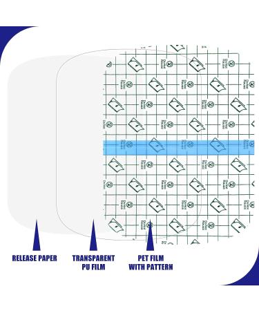 60 Pcs Waterproof Tattoo Bandage Film - Transparent Adhesive Cover for Tattoo Protection, 2 Sizes Available - Buy Online on GoSupps.com