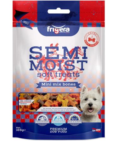 Dry Food for Cold Dogs - Semi-Moist Treat Soft Mini Mix Bones 165g - (402285861227) /Dogs - Buy Online on GoSupps.com