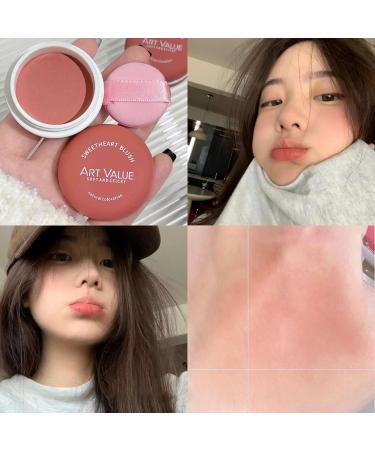 Powder Blush Matte Powder Blusher Cream Natural And Versatile Powder Blusher Pseudo sweetheart Natural Silky Finish - Luminous Pressed Mineral Powder Blush (5# 20g) - Buy Online on GoSupps.com