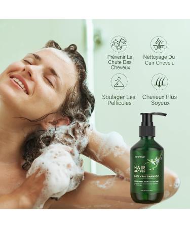 Rosemary Shampoo and Conditioner Set Rosemary Hair Growth Oil with Biotin and Mint Organic Rosemary Anti-Hair Loss Shampoo and Conditioner Scalp Care 200ml*2+30ml - Buy Online on GoSupps.com