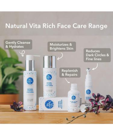 The Moms Co. Natural Vita Rich Face Serum for Deep Hydration Pigmentation Fine Lines & Wrinkles with Hyaluronic Acid Vitamin B3 B5 E (30 ml) - Buy Online on GoSupps.com