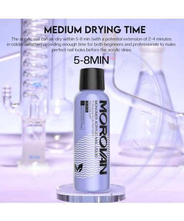 Morovan Monomer Acrylic Nail Liquid Kit | MMA-Free Formula for Nail Extensions | Includes Dehydrator & Primer | Perfect for DIY Nail Lovers - Buy Online on GoSupps.com