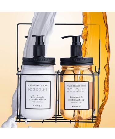 Bouquet Luxury Scented Hand Wash | With Goodness of Frangipani and Rose | Skincare Moisturizing| Antibacterial Formula | 100% Vegan & Paraben Free | 500ml - Buy Online on GoSupps.com