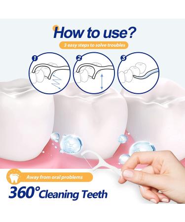 Dental Floss Picks 300pcs in 6-Pack with Portable Case - Professional Toothpicks for Family, Hotel, and Travel - Buy Online on GoSupps.com