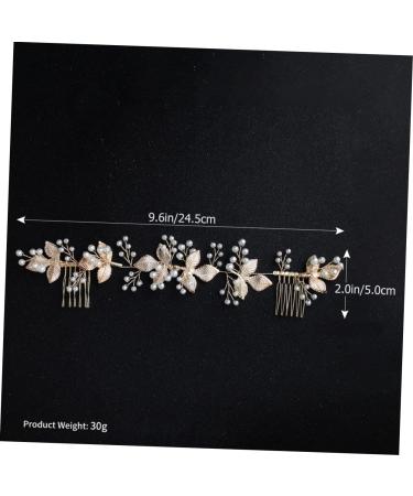 FRCOLOR Pearl Tiara 1pc Comb Bride Hair Clip Rhinestone Barrettes Pearl Hair Accessories Rhinestone Headpiece Bride Headpieces for Wedding Bridal Hair Accessories Side Clip Delicate Alloy - Buy Online on GoSupps.com