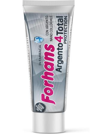 Forhans Argent4TotalProtection Toothpaste Colloidal Silver Toothpaste Gel Total Action Antibacterial Toothpaste for Oral Hygiene with Phosphate and Sodium Carbonate 75 ml - Buy Online on GoSupps.com