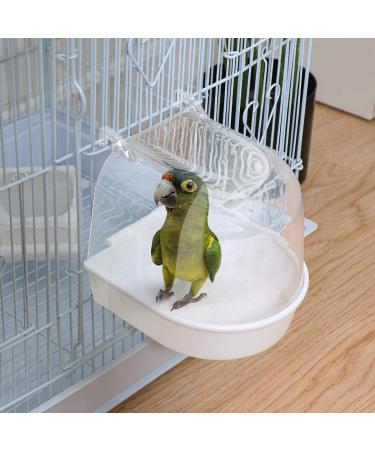 UEETEK Caged Bird Bath - Small Bird Parrot Supplies - Bathing Tub for Canary Budgies - Random Color - Buy Online on GoSupps.com