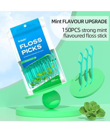 Y-Kelin 150 Dental Floss Sticks for Molars - Perfect for Cleaning Back Interdental Spaces - Buy Online Now! - Buy Online on GoSupps.com