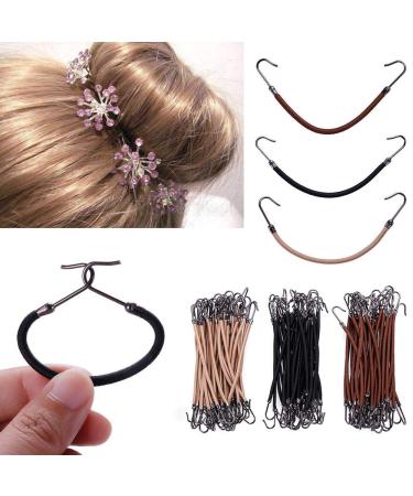 Elastic Hair Bands - 30 Pack Hair Ties for Women & Girls | Ponytail Clips & Rubber Braids in 3 Colors | Durable Hair Accessories - Buy Online on GoSupps.com