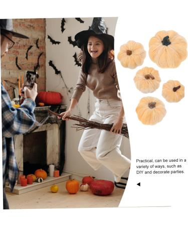 PRETYZOOM 10 Pcs Flannel Foam Pumpkin Fall Decorations for Home Pumpkin Simulation Mini Pumpkin Small Pumpkins Pumpkin Decor Decorative Pumpkins Halloween Pumpkins Bracelets Bulk Ornaments As Shownx4pcs 14X12.5X12.5CMx4pcs - Buy Online on GoSupps.com