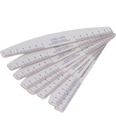 100/100 Grit Nail File Double Sided Professional Nail File for Manicure and Pedicure Portable Emery Board Nail File with Sand Strip for Home and Salon Use - Buy Online on GoSupps.com