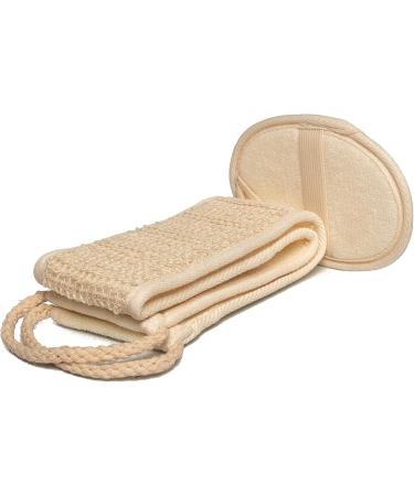 Nara Loofah Sponge Set - Face & Body Scrubber with Suction Clip - Buy Online on GoSupps.com