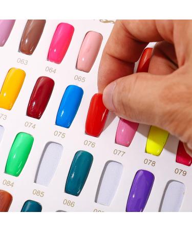 BNG Nail Display Book - 120 Color Professional Gel Polish Card in Silver Leather Book | Nail Salon Design & Art Display | 120 Pcs False Nails Tips - Buy Online on GoSupps.com