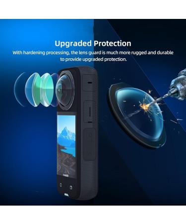Insta360 x3 Silicone Protective Cover Case with Screen Protectors and Lens Guards Bundle - Buy Online on GoSupps.com