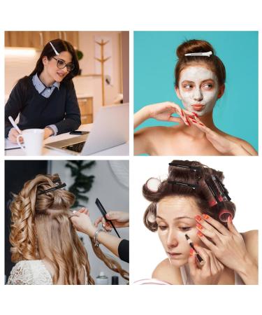 12 Piece Hair Clamps Set - Black & White Slipproof Hair Clips for Women | No-Trace Hairpins for Cutting & Styling - Buy Online on GoSupps.com