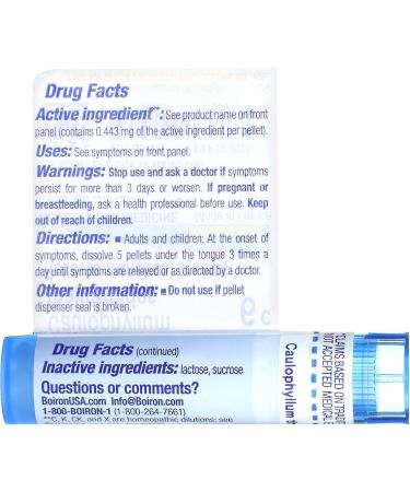 Caulophyllum Thalictroides 6C - Homeopathic Relief for Menstrual Cramps | 80 Pellets - Buy Online - Buy Online on GoSupps.com