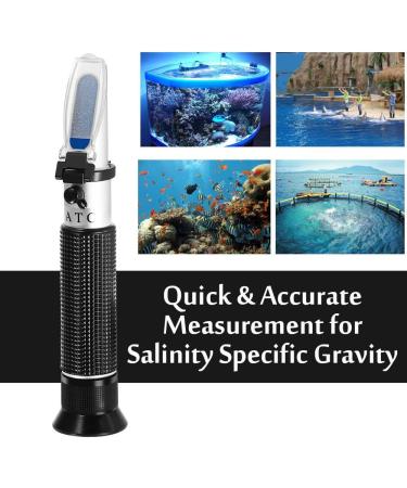 V RESOURCING Seawater Salinity Refractometer - Aquarium Hydrometer 0-100ppt & 1.000-1.070 Specific Gravity - Automatic Temperature Compensation - Buy Online on GoSupps.com