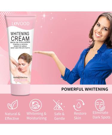 LOVOOD Dark Spot Corrector Cream - Underarm, Neck & Elbow Brightening Moisturizer (2.0 Fl Oz) - Buy Online on GoSupps.com