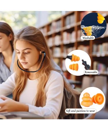 Shop 8 Pcs Banded Ear Plugs for Sleep & Noise Reduction | Lightweight Hearing Protection for Concerts Work Shooting & Construction - Black - Buy Online on GoSupps.com