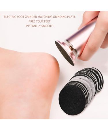GRARRO 60 Pieces Sandpaper Disc Pad (Regular Coarse 100 Grit) for Electric Foot File Callus Remover Pedicure Tool - Buy Online on GoSupps.com